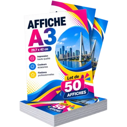 Affiche A3 — lot de 50