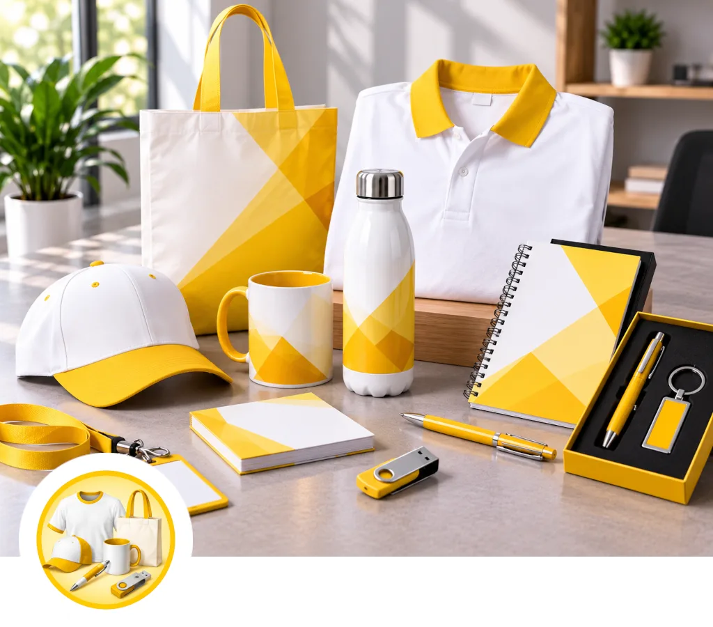 Objets publicitaires personnalisés : casquettes, sacs et goodies