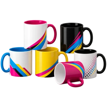 Mugs personnalisés — lot de 12