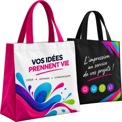 Tote Bag personnalisé — lot de 20