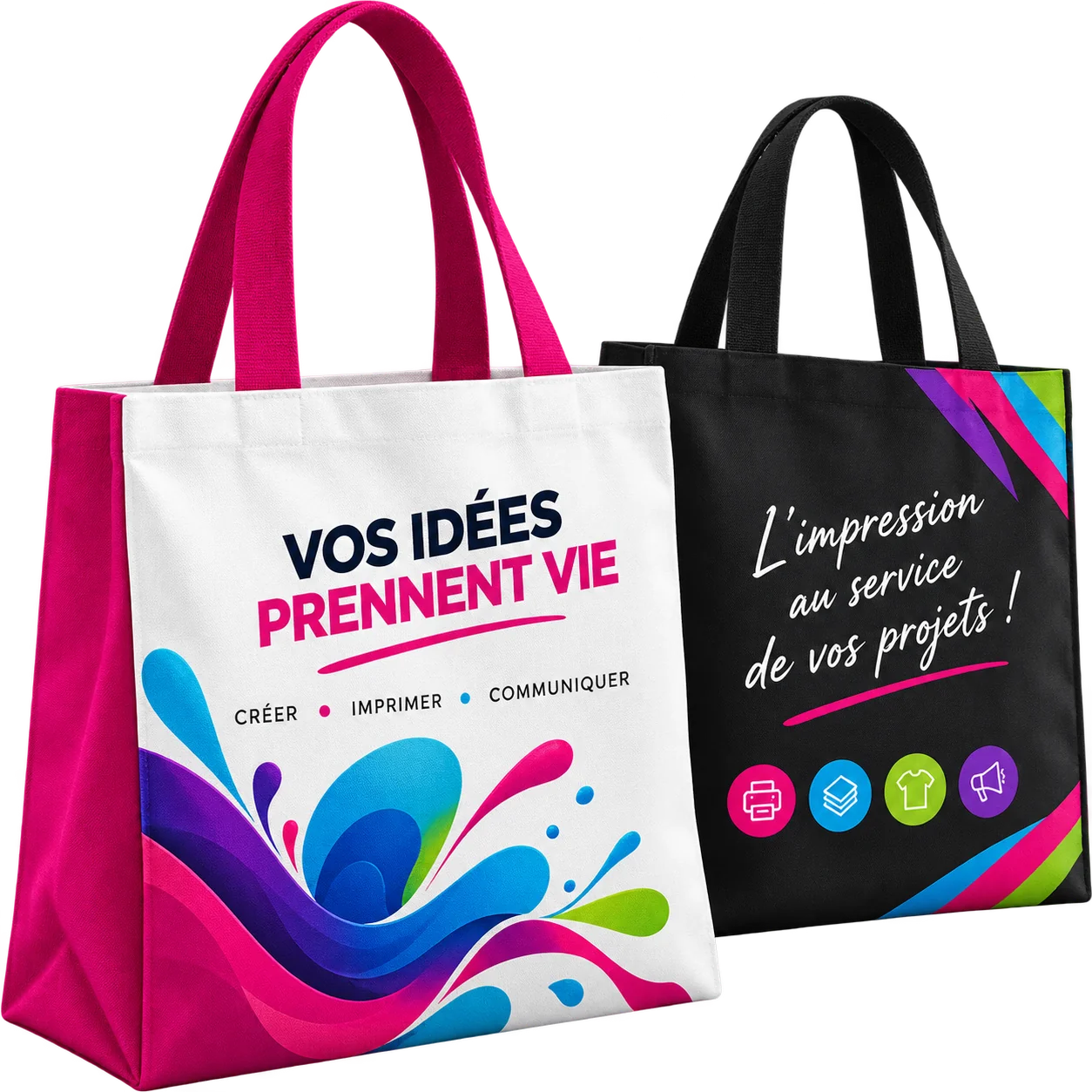Tote Bag personnalisé — lot de 20