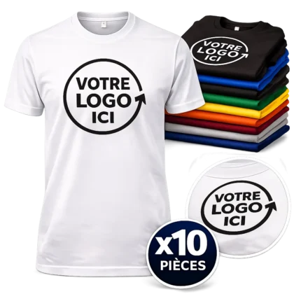 T-shirt sérigraphié — lot de 10